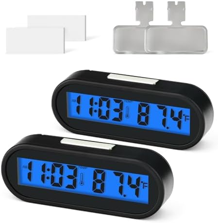 Amazon.com: RYGRZJ Car Dashboard Digital Clock,Automobile Calendar ...