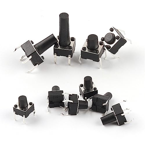Interrupteur tactile 6x6x6mm bouton-poussoir momentané mini micro switch PCB panneau 20 pièces