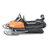 siku 0860, Snowmobil, Metall/Kunststoff, Orange/Schwarz, Spielzeugfahrzeug für Kinder