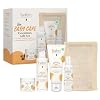 Babo Botanicals Baby Care Essentials Gift Set - Skincare, Bath & Diaper - For Delicate Skin, Fragrance-Free with Shea Butter, Includes Reusable Carry Pouch - Natural & Plant Based - 5 Items Set