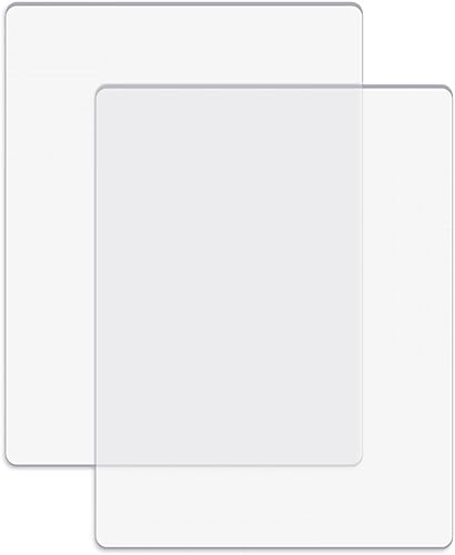 BAOFALI 2 unidades1 par de almohadillas de corte estándar para máquina de troquelar placas de corte de plástico de policarbonato transparente,