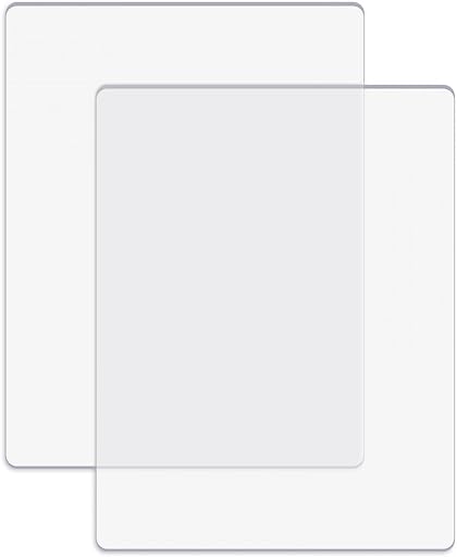 BAOFALI 2 Pcs/1 Pair Standard Cutting Pads for Die Cutting Machine;Clear Polycarbonate Plastic Cutting Plates,Cutting Pads Die Cutting Plates 8 3/4" x 6 1/8" x 1/8 "(22.5 x 15.5 x 0.3 cm)