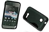 sony xperia tipo st21i classic black schwarz android smartphone Material: Silikon TPU RUBBER SILIKON TPU COVER CASE HANDY HÜLLE in der Farbe SCHWARZ - für SONY - Xperia TIPO