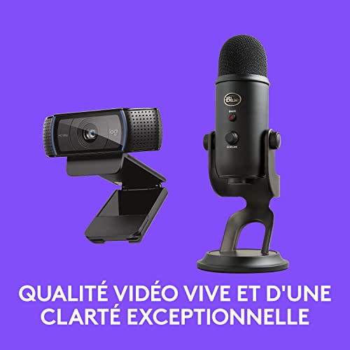 Ensemble Blue Microphones Yeti et Logitech C920 pour télétravail