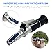 3-in-1 Alcohol Refractometer Kit for Home Brewers | Measures Brix (0-40%), Alcohol (0-25%), Baume (0-20%) | ATC for Beer, Wine, Mead & Grape Must Sugar Content