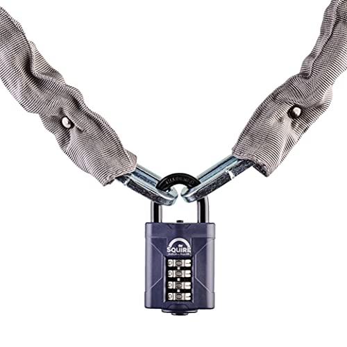 Henry Squire Steel Shackle Combination Padlock With Square Link Chain Set #TOP27