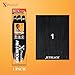 Sensationnel X-pression prestretched braiding hair - 3x braid 58 inch all kanekalon flame retardant synthetic braid for box braids and twists (1 pack, 1 JETBLACK)