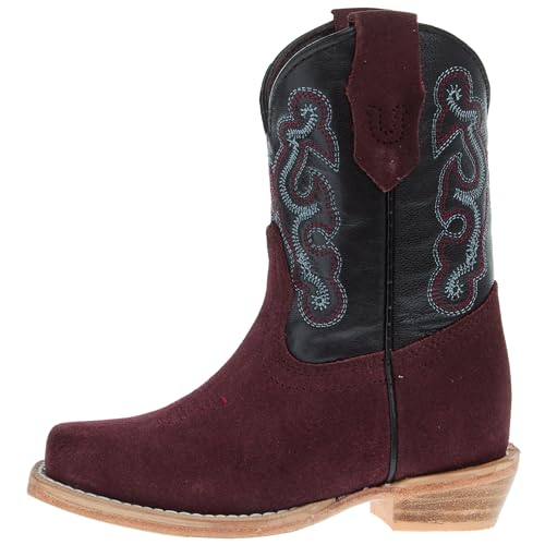 R Childrens Rhubarb Rough Out with Black Shaft Cutter Toe Boot2