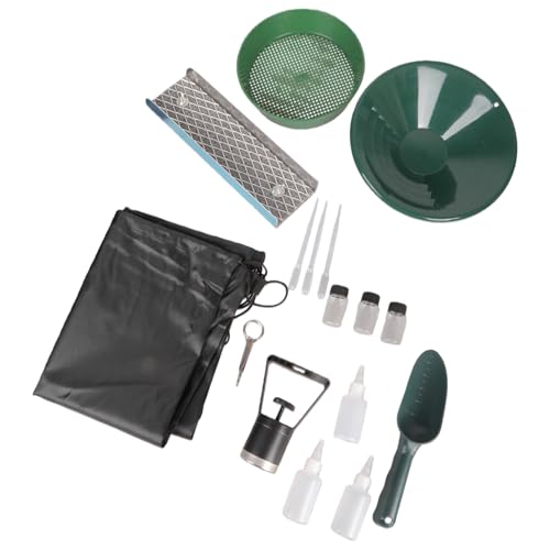 Boîte à écluse dorée avec tapis de mousse et plan compact transportable pour l'orpaillage