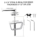Shed Door Latch L-Handle Lock Kit with 4 Keys, BTEOBFY 5-1/2