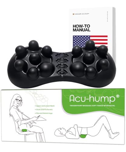 Acu-hump Butt Massage Tool Tight Back - Release Piriformis Hip SI Joint & Myofascial Trigger Points Relief (Non-Electric)