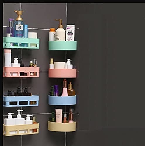 Rabbit Store Pack of 8 Wall Shelves Kitchen Bathroom Shelf Self-Adhesive Sticker Hooks Bathroom Storage Corner Triangle Shelves(4 Bathroom Shelves + 4 Corner Stand Multicolour) (B09DQ1HBKT) Amazon Price History, Amazon Price Tracker