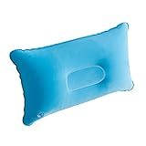 Material: PVC FLAMEER Ultralight aufblasbares Kissen leichtes Luftkissen selbstaufblasbares Kissen Nackenkissen für Outdoor - 38x24cm Hellblau