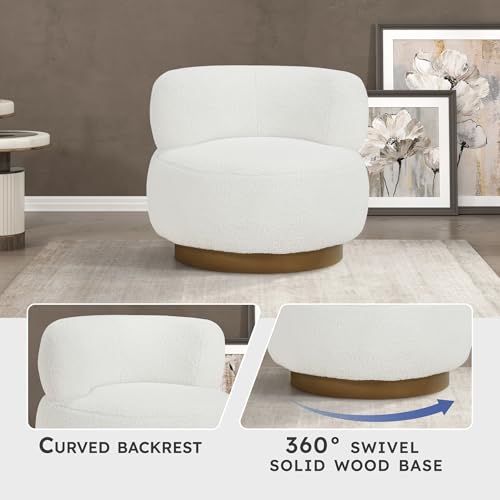 Sillón Giratorio Plegable Blanco miniatura 5