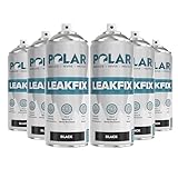 Polar Black Leak Fix Spray - 6 x 13.5fl. oz - Waterproof Roof Sealant - Instantly Seals Leaks and Cracks, for Lasting Protection on Roofs, Drainpipes & Gutter Repairs- for Interior and Exterior Use