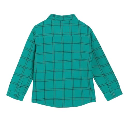 Image of miniklub Boys Collar Long Sleeve Knitted Cotton T-Shirt (Multi Color)