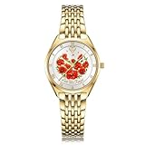 The Bradford Exchange Lest We Forget ‘in Flanders Field’s’ Diamond Gold-Plated Ladies’ Watch