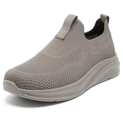 Image of ITAZERO Men's Wide Toe Box Wide Width Hands-Free Slip-On Shoes, Walking Sneakers with Arch Support for Plantar Fasciitis, Diabetic Swollen Feet