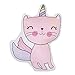 Everything Kids Caticorn Girl Power & White Decorative Pillow, Pink, Lavender