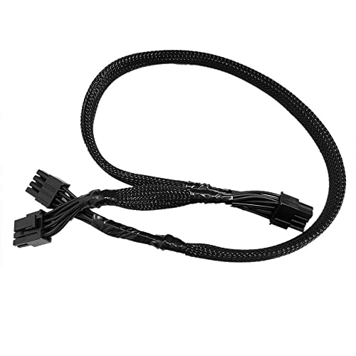 Zahara for EVGA Power Module Cable G2 G3 P2 GT Dual 8P 60+16CM for EVGA Replacement Cable, Black