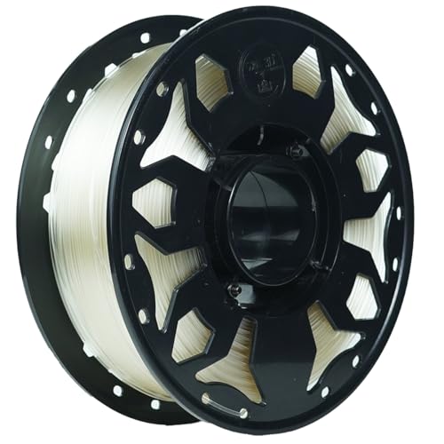 Image of WOL3D PLA PRO + (Transparent) 3D Printer Filament Roll, 1kg Net Weight, Greater Flexibility, Eco-Friendly, Low Warping Output, 1.75mm Diameter ±0.02mm Accuracy, Ideal for DIY Makers Compatible.