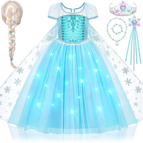 Disfraz de Princesa con Capa para Niñas 5-6 años