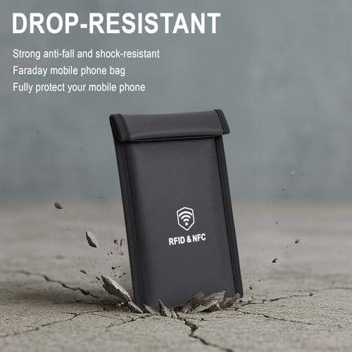 Military Grade Faraday Bags for Phones [5G/Bluetooth/WiFi/GPS] Signal Blocker - view 3