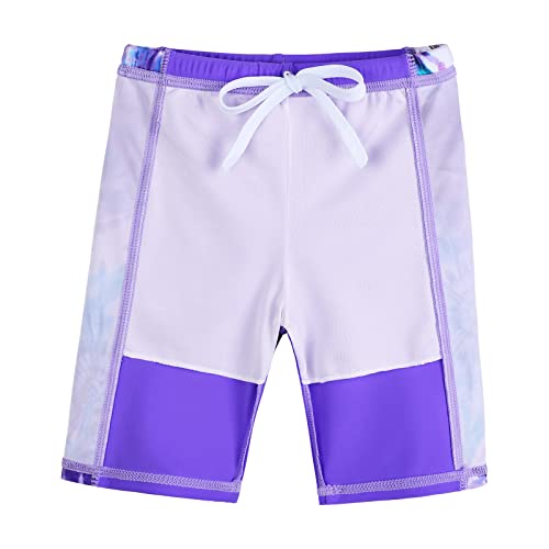 Image of TFJH E Girls Long Sleeve Two Piece Rash Guard Set UPF 50+ 3-13 Y | Stretchy & quick-dry fabric, breathable & lightweight, UPF 50+ sun protection, ideal for pool beach vacation