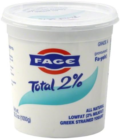 Fage Total Greek 2% Greek Yogurt, 35.3 Ounce (Pack of 6)