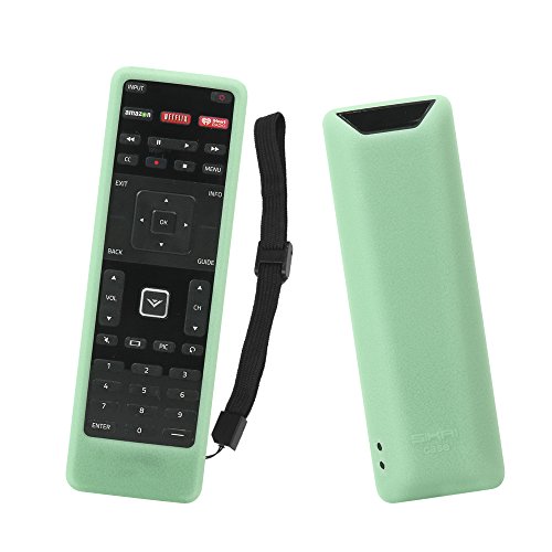 SIKAI Silicone Case for Vizio XRT122 Smart TV Remote - Shock Proof, Glow in Dark Green