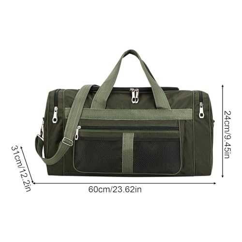 Sac de sport de grande capacité vert clair avec compartiment chaussures - 5