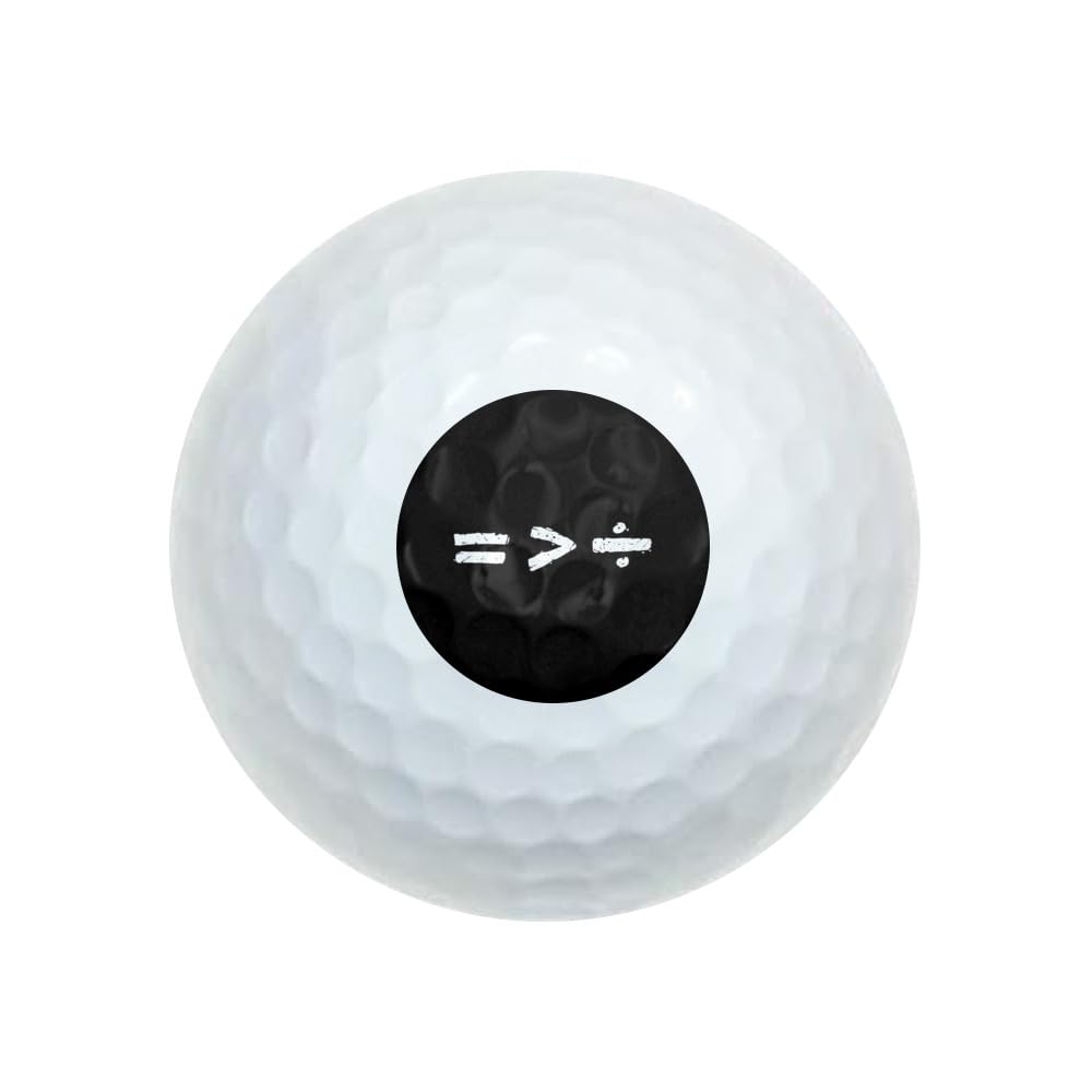 GRAPHICS & MORE Equality Math Wilson Golf Balls 12 Pack, Regulation Size Full Color Premium Golf Balls