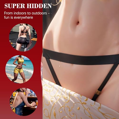 Freely Adjustable Wearable Portable Control Panty Wireless Vibrateirs for Women with Remote, Remote Control Virabtor for Women Today Adult Surprise Gift LS241 (Red1)4