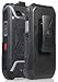 Holster for Sonim XP5s, Nakedcellphone Black [Rotating/Ratchet] Belt Clip Case [with Kickstand] for Sonim XP5s Phone (XP5800)