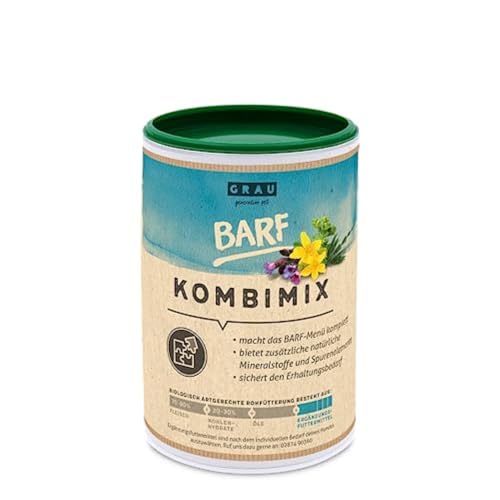 GRAU - das Original - Barf-KombiMix, Komplettmischung zum BARFEN, natürliche Rundumversorgung, 1er Pack (1 x 150 g), Ergänzungsfuttermittel für Hunde