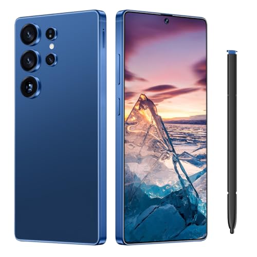 yoresaw I25 Ultra Unlocked Smartphone,16+512GB Unlocked Phone,6.9" HD+ Display,Built in Pen,Snapdragon 8 Gen3 7000mAh Dual Speakers 5G/Face ID/Fingerprint Lock/Dual SIM/GPS (Blue)