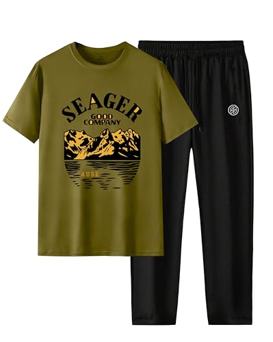 Image of AUSK Mens Tracksuit set of T shirt and Trackpant