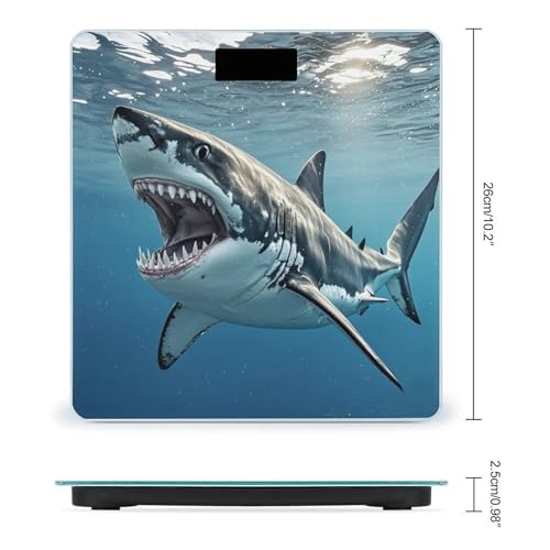 Báscula Digital de Baño de Vidrio con Pantalla LED Grande miniatura 2