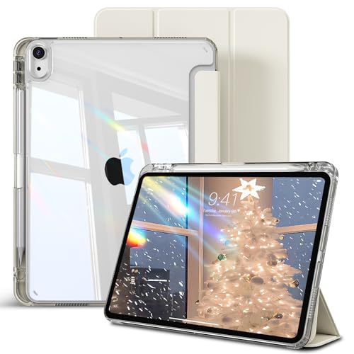 Accesso completo e maggiore protezione: questa custodia con esterno in pelle PU di alta qualità e telaio interno flessibile in TPU antiurto offre una protezione completa per il tuo iPad Air da 11 pollici. Gli angoli rinforzati assorbono urti fino a 2 metri di altezza, mentre la parte anteriore e posteriore rivestita in morbido PU proteggono da graffi, polvere e usura.