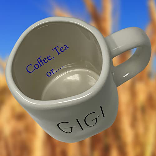 Taza Rae Dunn GIGI de cerámica 16 oz miniatura 4