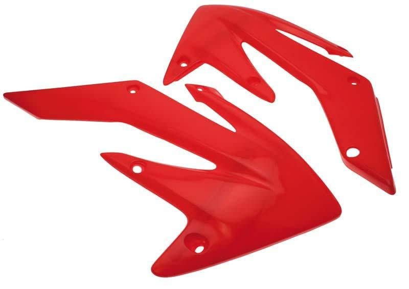 Ouïes de radiateur ufo rouge crf250r avec finition anti-uv et plastique rigide