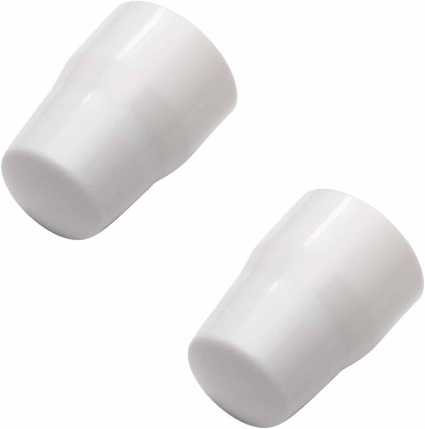 Generic 2 PCS Universal Radiator Valve Caps, White ABS Plastic, Car, Motorcycle, Van, Truck, ATV