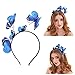 Produktbild MINTIME Damen Mädchen Schmetterling Haarreif Haarband Stirnband Haarschmuck Kopfschmuck Brautschmuck (Blue)