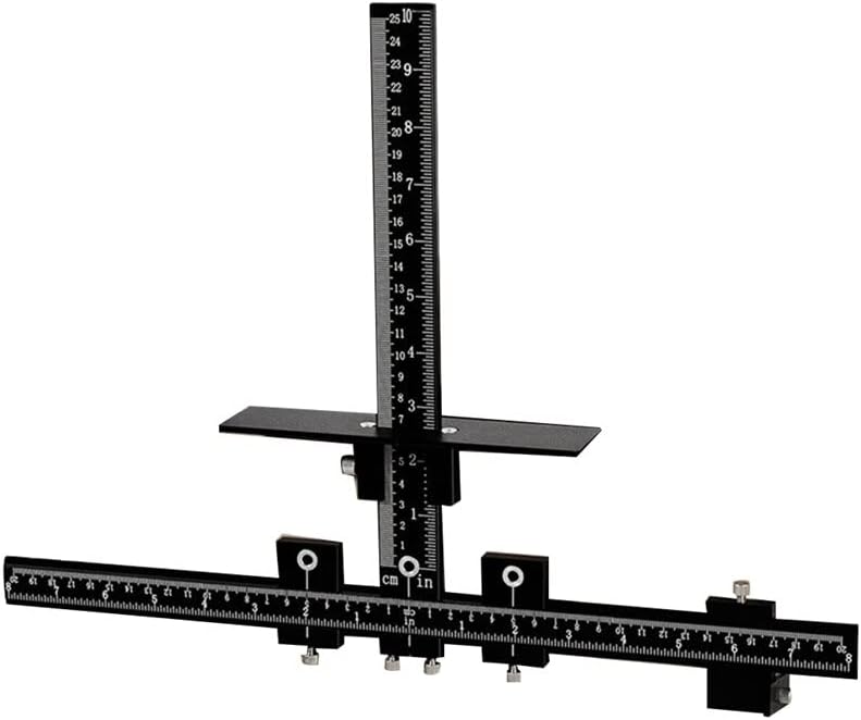 1Set Punch Hole Opener Cabinet Door Handle Installation Punch Locator Woodworking Jig Black Wood Drilling Tool Set - (Color: Black)