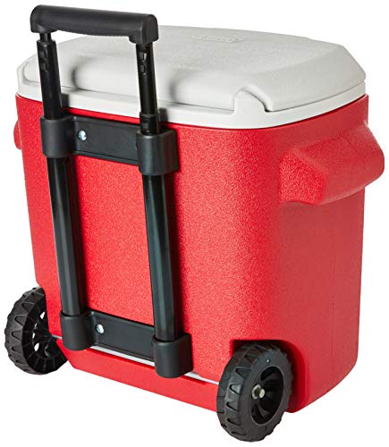 Caixa Térmica com rodas 16QT, 22 Latas, Coleman, Vermelho