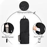 Yoga Mat Bag Carrier Side Mesh Zipper Pocket Exterior Wet Compartment Lightweight Waterproof Yoga Bag for Mat - Image 4