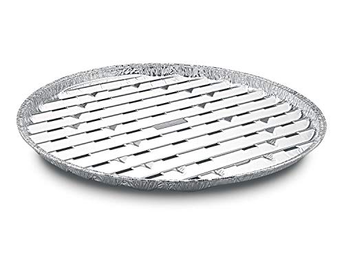 VEPATIM 15 Alu-Grillpfannen Grillschalen BBQ rund ALU Ø 34cm mehrfach verwendbar