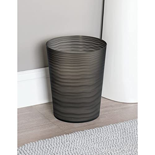 mDesign Papierkorb Büro, schwarz - Material: beständiger Kunststoff - hochwertiger Mülleimer Küche - Design Abfalleimer - Image 3