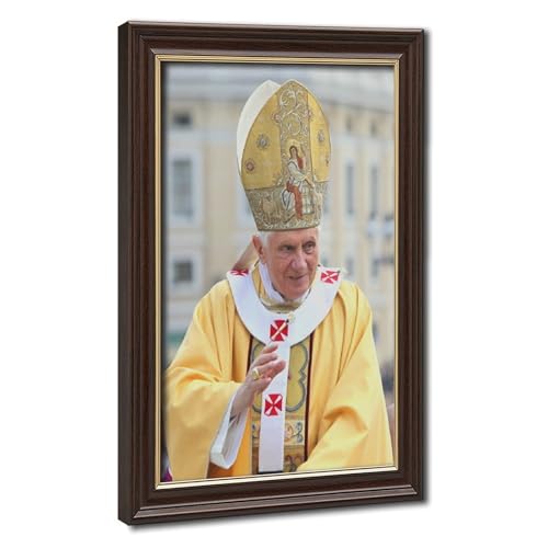 Toile Benoît XVI pour salon et bureau avec cadre suspendu