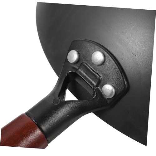 Wok de hierro antiadherente con mango de madera miniatura 2
